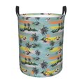 thumbnail image 6 of Lsque Hawaiian Style pattern Laundry Hamper Basket, Tall Woven Rope Hamper Basket for Clothes, Lightweight Storage Basket, Collapsible Waterproof-, 6 of 8
