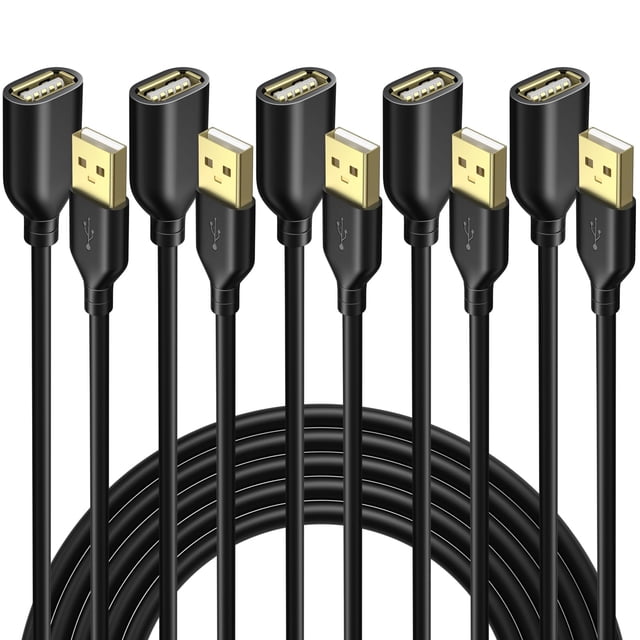 USB Extension Cable, Excgood 10ft (3m) Extra Long USB Extender Cord- USB 2.0 A Male to A Female Cable for Flash Drive,Hard Drive,Keyboard,Mouse,Print