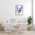 thumbnail image 2 of French Bulldog Modern Face Portrait Animals & Insects Graphic Art Black Framed Art Print Wall Art, 2 of 7