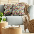 thumbnail image 5 of Ambesonne Birds Throw Pillow Cover 2 Pack, Toucan and Flamingos, 16", Multicolor, 5 of 5