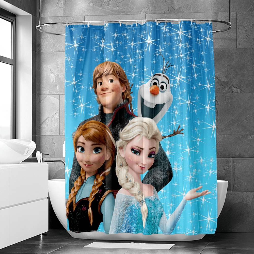 Frozen Shower Curtain, Anime Shower Curtain Shower Curtain Waterproof