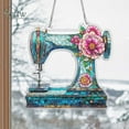 thumbnail image 2 of Sewing Machine Suncatcher, Sewing Suncatcher Ornament, Sewing Room Decor, Sewing Machine Window Decor, Tailor Shop Decor, Grandma Mom Gifts, 2 of 4