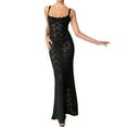 thumbnail image 1 of Fortune Robe en Dentelle Transparente pour Femmes Robe Longue en Maille Fendue pour la Plage, 1 of 9