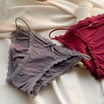 thumbnail image 4 of Bragas de encaje sexys para mujer, tangas de cintura baja, calzoncillos suaves transpirables, lencería de imitación, ropa interior para mujer, 1 piezas, 4 of 5