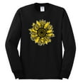 thumbnail image 2 of Wild Bobby, Artsy Cheetah Leopard Print Sunflower, Fashion, Men Long Sleeve Shirt, Black, Small, 2 of 3