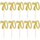 thumbnail image 1 of 10pcs Número 70 Cupcake Pick Glitter Papel Cake Stick Pick Topper Decoración Decoraciones para pasteles (Dorado), 1 of 6