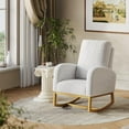 thumbnail image 2 of Zzistar Nursery Rocking Chair with High Backrest & Side Pocket, Glider Rocker with Rubberwood Base, Easy Assembly,Rocker Armchair for Living Room, Bedroom, Nursery, 2 of 6