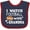 Navy and Red, variant on Inktastic I Watch Football with My Grandma Boys Baby Bib