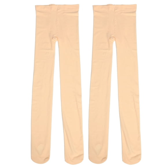 2 pares de medias de ballet para adultos, calcetines de baile, medias elásticas para mujeres y niñas (talla L, altura 150-175 cm, rosa claro)