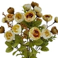 thumbnail image 2 of Mainstays 17.75in Indoor Artificial Mini Ranunculus Bush, Cream and Yellowish Colors., 2 of 5