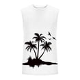 thumbnail image 2 of Hombres Casual Moda Impresión Suéter Cuello Redondo Deportes Tanque sin Mangas para Al Aire Libre Casual Diario, 2 of 5