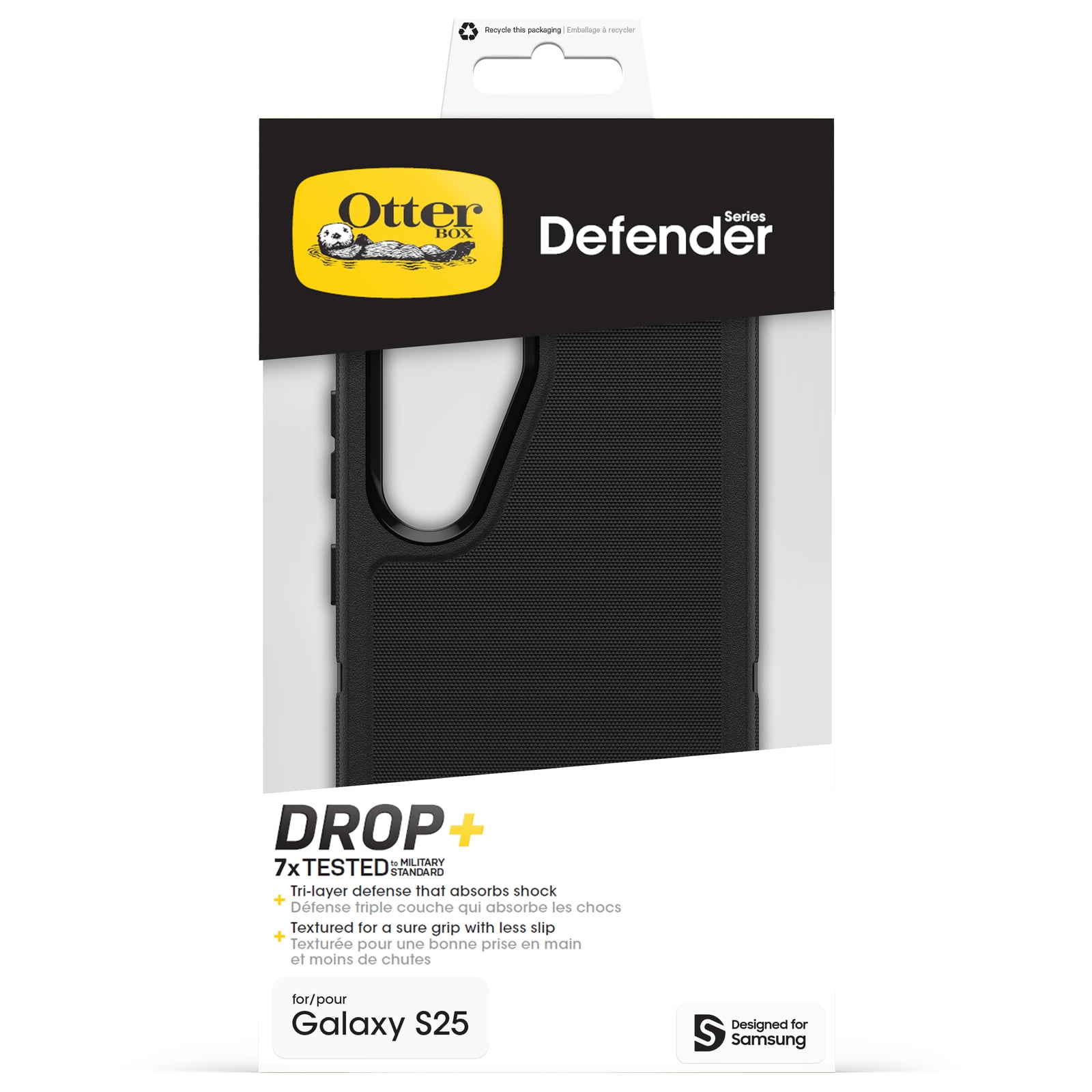 OtterBox Defender Series Pro Case for Samsung Samsung Galaxy S25+- Black