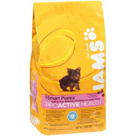 Iams: Proactive Smart Puppy Smart & Toy Breeds 1-12 Months Dog Food, 7 lb