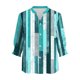 thumbnail image 3 of Camisas de Cuello de Tripulación de Manga Larga para Hombres Moda de Mujeres Primavera Y Verano Botón Arriba Cardigan 3/4 Cuarto de Manga Chaqueta Cuello en V Top / Camisa, Informal Y Cómodo para el, 3 of 5