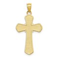 thumbnail image 6 of 10k Yellow Gold Polished & Textured Crucifix Charm Pendant, 6 of 7