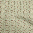 thumbnail image 1 of oneOone Georgette Viscose Light Green Fabric Floral Ditsy Craft Projects Decor Fabric Printed By The Yard 42 Inch Wide, 1 of 4