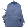 thumbnail image 1 of High School Bag Large Capacity Solid Color Travel Bag Senior High School Student Backpack for Girls, 1 of 7