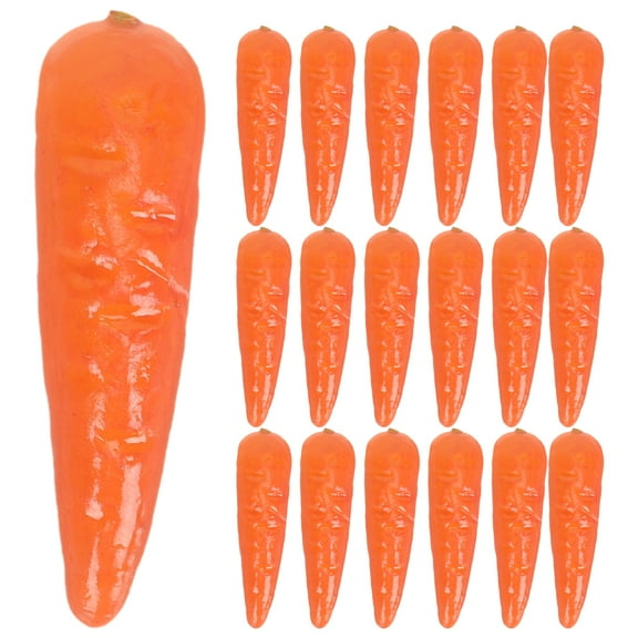 Orange Foam Fake Carrots Set of 60 Realistic Mini Vegetable Props for Decor Versatile Use in Crafts