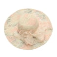 thumbnail image 4 of Kcolen Women Tea Party Hats Elegant Wide Brim Sun Hat for Women Summer Mesh Flower Design Fashionable Wedding Dress Accessory and Outdoor Sunshade, 4 of 4