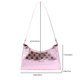 thumbnail image 4 of Bolso para axilas para mujer, Bolso de hombro a cuadros de PU a la moda, Bolso a cuadros para niñas (rosa), 4 of 8