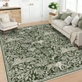 thumbnail image 4 of Garvee 10x13 Modern Abstract Print Rugs, Washable Living Room Rug Non Slip Non-Shedding Forest Tiger Floor Rugs Carpet, Soft Stain Resistant Indoor Rug for Dining Room Bedroom, Green, 4 of 9