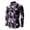 02#Purple, variant on Moon Logo Mens Shirts Long Sleeve Buttons V-Neck Hawaiian Shirt Top