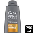 thumbnail image 1 of Dove Men Care Thick and Strong Fortifying Shampoo and Conditioner, 1 of 4