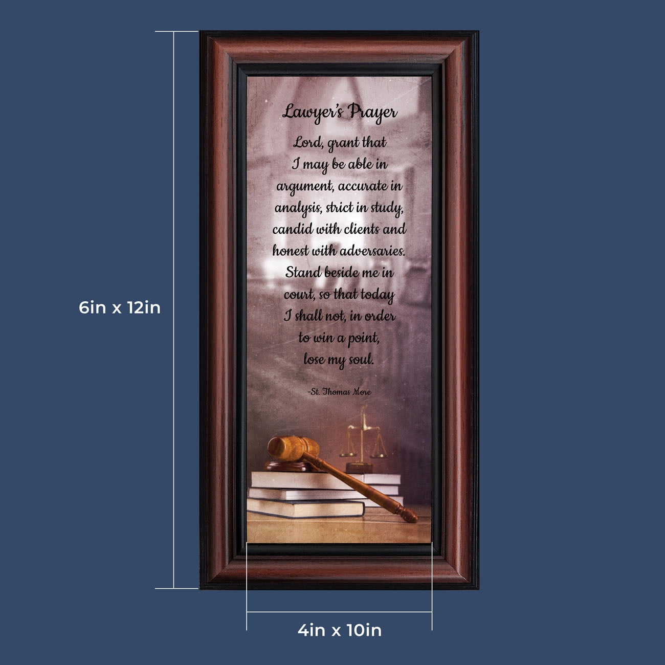 Law School Gifts for Lawyer, Lawyer Gifts for Women, Law Office Art, Attorney Gifts for Men, Gift for Law Student, Law school Graduation Gifts, St Thomas Moore Lawyer's Prayer Office Decorations, 7443