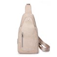 thumbnail image 3 of Nueva mochila de moda para el pecho para mujer y hombre, bolso bandolera de cuero suave de lujo estilo retro, bolso bandolera informal para deportes al aire libre, bolso de mano para mujer, 3 of 5