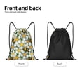 thumbnail image 5 of Bingfone Bees And Flower Drawstrings Backpacks Bags For Men Women Gym Drawstrings Bag, 5 of 9