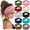 Multicolored 04, variant on 10PCS Wide Knotted Headbands for Women, Stretchy Soft Fabric Turban Hair Bands, 5.1" Wide