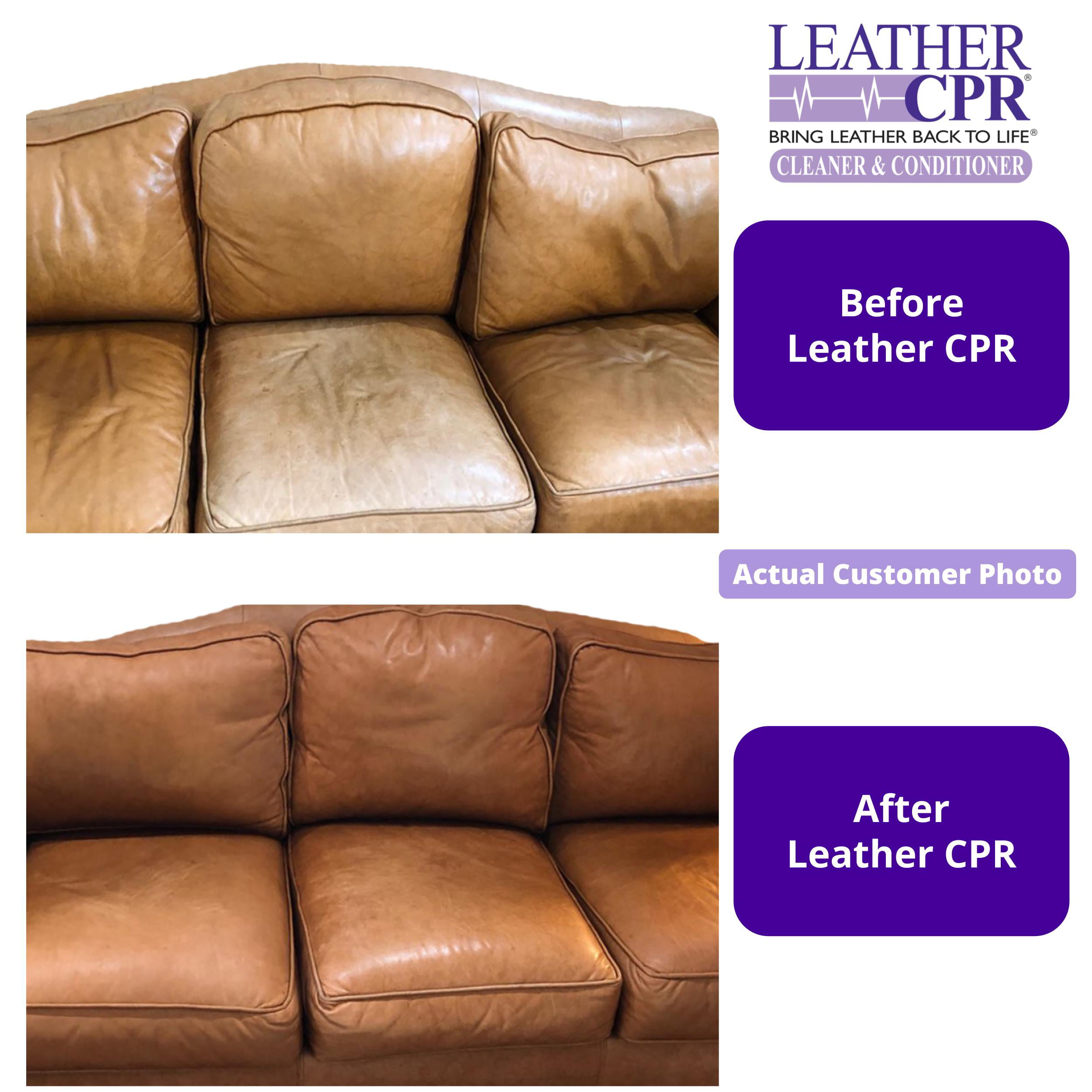 LEATHER CPR CLEANER&CONDITIONER Furniture Car Seats Jackets Shoes & More  18oz 675027101537