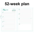 thumbnail image 4 of CUITING Calendrier Planificateur de Fleurs 2025 Élégant Journal Hebdomadaire et Mensuel en Anglais avec Poche Arrière à Spirale et Étiquettes de Vacances en Papier Épais, 4 of 8