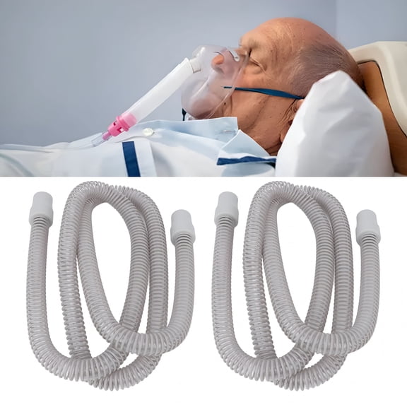 XIRQI Universal Cpap Hoses,2Pcs Universal Cpap Hose High Flexibility 70.9In Length Smoother Bore Breathing Machine Tubing for Home Hospitals Various Masks Ultralight