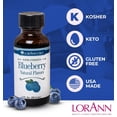 thumbnail image 5 of LorAnn Oils Super Strength Flavoring - Used For Candy Making, Flavoring Extracts, Baking, Hard Candy, and Flavor Oils, Blueberry, 1 fl dram, 5 of 6