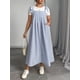 thumbnail image 5 of Vestido de Verano para Mujer, Talla Grande, Informal, Sin Mangas, con Tirantes Finos, para Playa Azul XL, 5 of 8