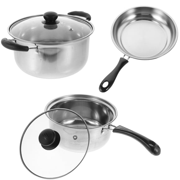 WASHWEPE 1Jgo Batería De Cocina De Acero Inoxidable Para Uso Doméstico Con Olla Para Fideos Y Sartén