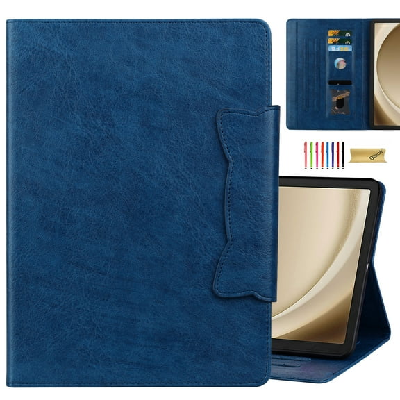 Dteck Case for Samsung Galaxy Tab S9 FE 10.9 Inch, Galaxy Tab S9/S8/S7 11 Inch Shockproof Stand Folio Case with Card Slots, Auto Wake/Sleep,Blue