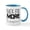 White/Blue Inside, variant on CafePress - Back For More Mugs - 11 oz Ceramic Mug - Novelty Coffee Tea Cup