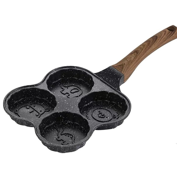 Amdohai 4-Hole Egg Frying Pan 4-Mold Pan Non-stick Frying Pan 4-Cup