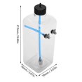 thumbnail image 3 of Peahefy Réservoir de Carburant, Réservoir d'Huile RC, Accessoire de Modèle Télécommande Pièces Réservoir de Carburant en Plastique Transparent pour Avion RC, 3 of 8