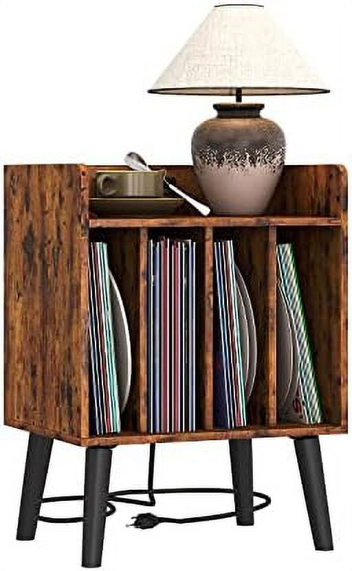 Modern Record Player Stand for Small Size Player Side Table with
