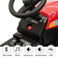 thumbnail image 4 of Hikiddo 12V Battery Powered Kids Ride on Tractor with Trailer & Bluetooth, 4 of 8