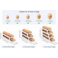 thumbnail image 5 of Egg Holder for Fridge, Auto Rolling Egg Roller/Dispenser/Organizer/Storage/Container for Refrigerator, Countertop, Kitchen, Space-saving Egg Tray for 18 Eggs, 3 Tiers, 1 Pack, 5 of 10