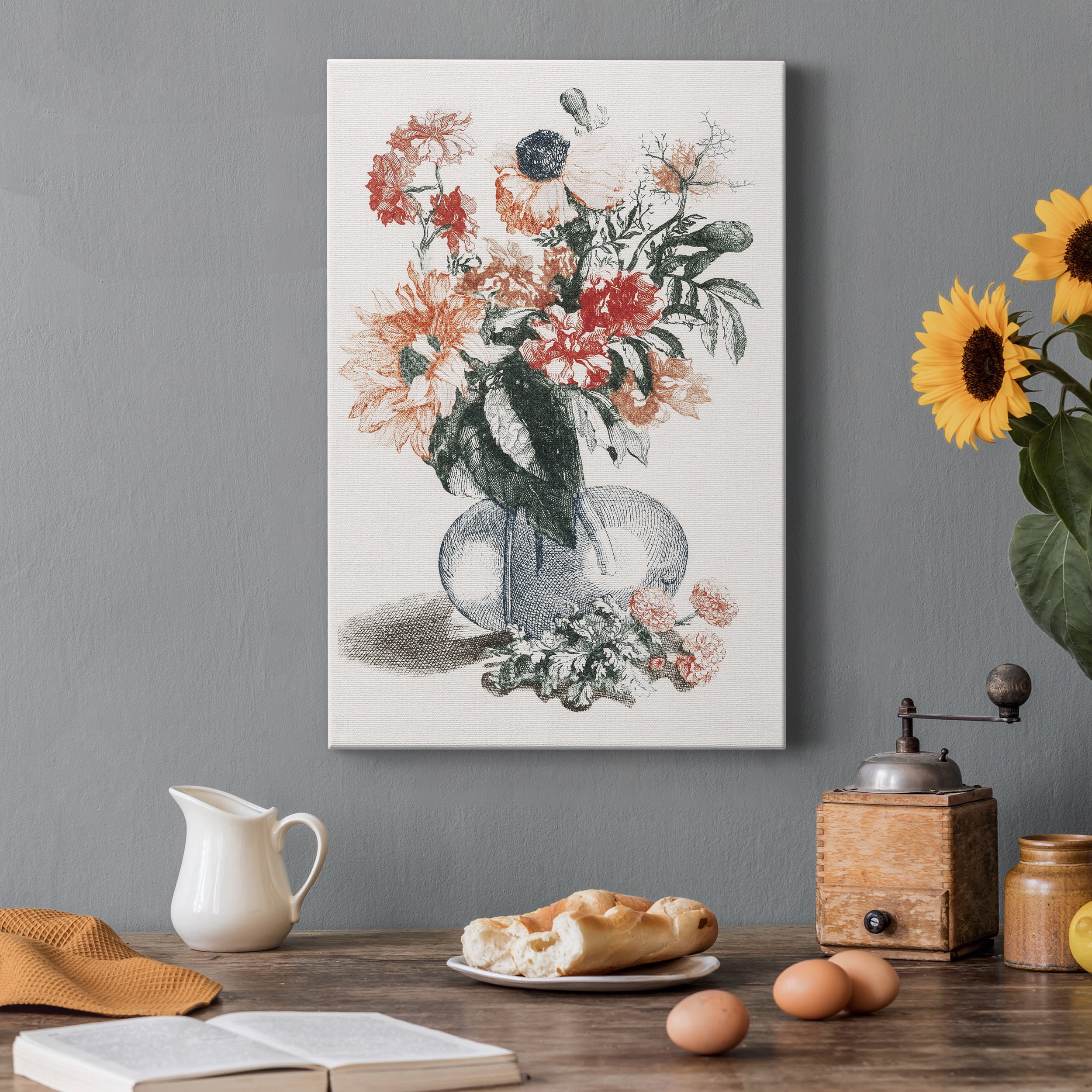 Flowers in a Vase III Premium Gallery Wrapped Canvas - Ready to Hang - 40 x 60
