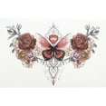thumbnail image 3 of Unique Bargains 1 Pc Realistic Temporary Tatto Collarbone Fake Tattoos Red Black, 3 of 5