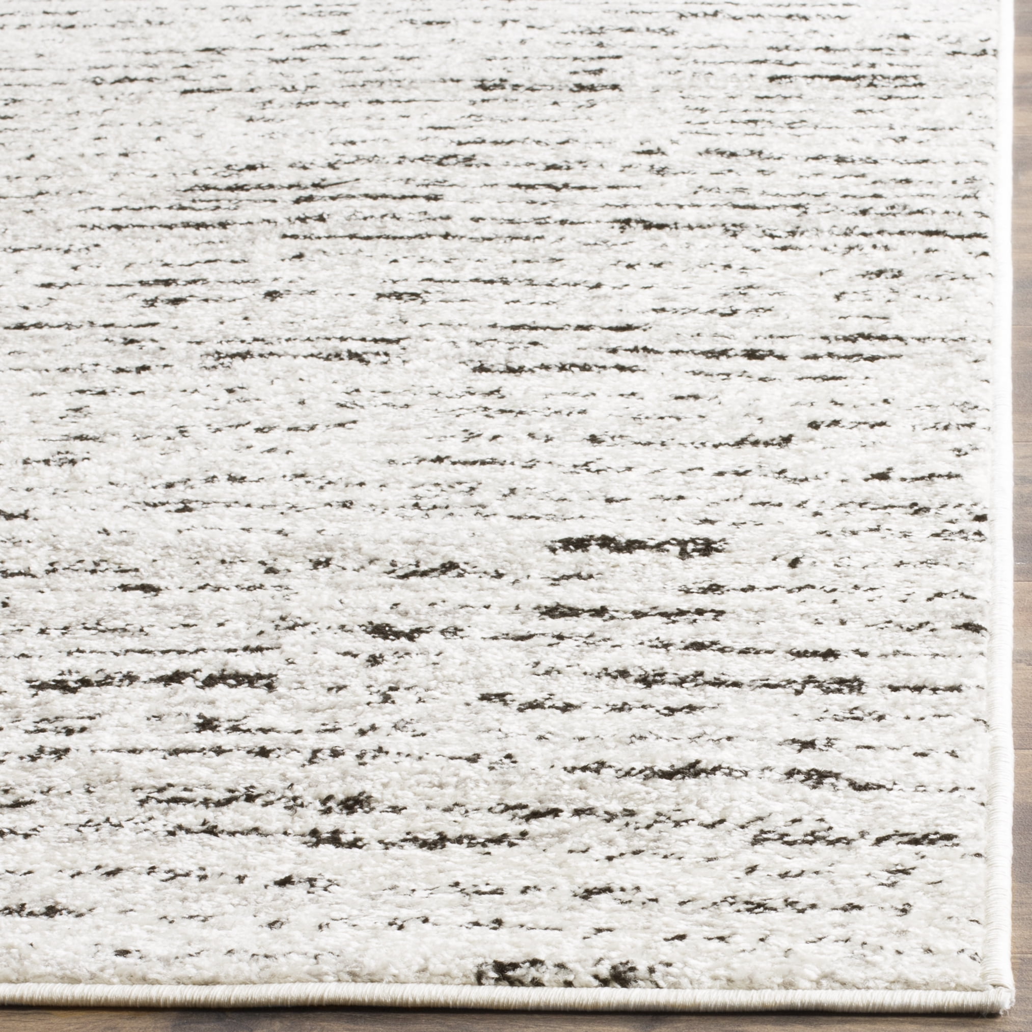 SAFAVIEH Adirondack Linnette Abstract Area Rug, Ivory/Silver, 4' x 4' Square