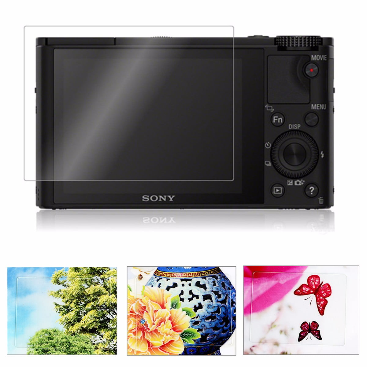 Tempered Glass LCD Screen Protector Guard FilmWith Cleaning Cloth Dust