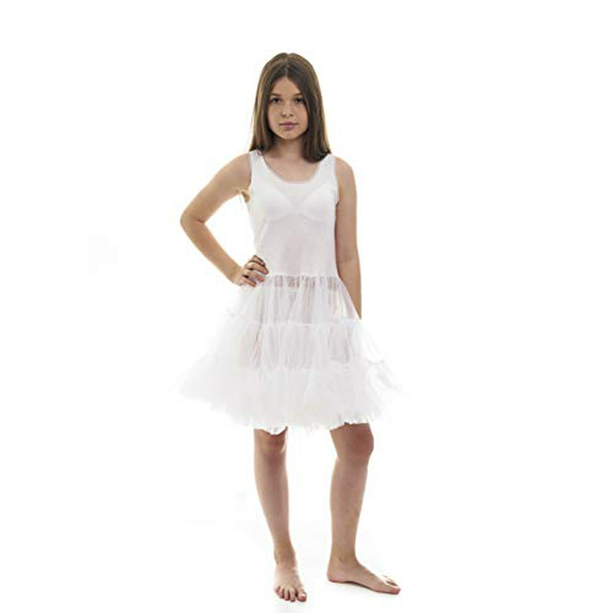 Miss Model Candyland Petticoat Dress for Girls - Underdress and Kids White  Full Slip Poodle Skirt Perfect for Formal Dress (3, White) - Walmart.ca