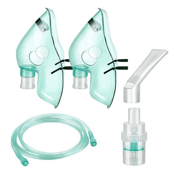 AJZIOJIRO Adults Oxygen Mask 2PCS Adjustable Nose Clip Breathing Auxiliary Mask And Tubing